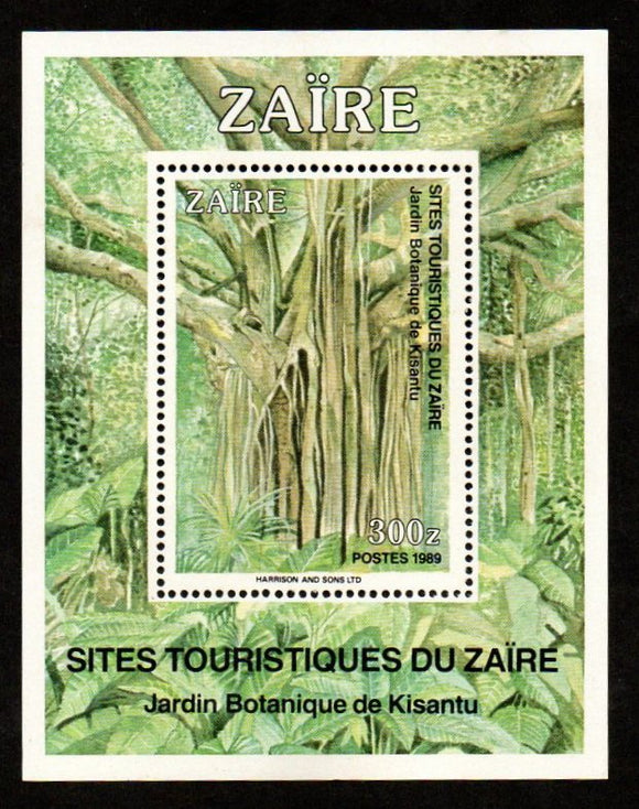 1989 Zaire Kisantu Botanical Garden MS #COD-8