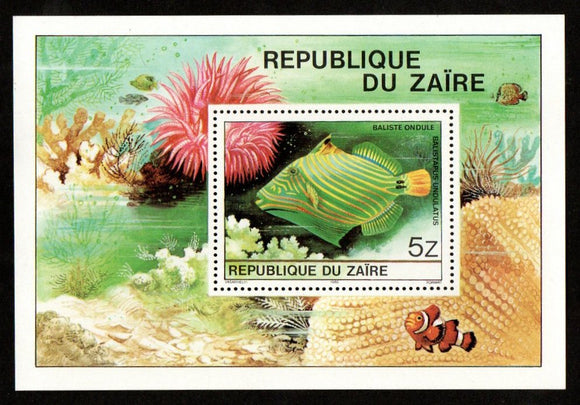 1980 Zaire Fish MS #COD-10