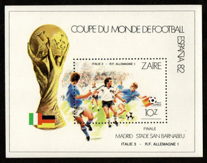 1982 Zaire Football World Cup MS #COD-2