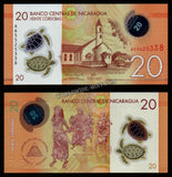 Nicaragua 20 Cordoba's 2014 Polymer UNC Banknote N#204643