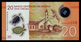 Nicaragua 20 Cordoba's 2014 Polymer UNC Banknote N#204643