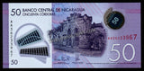 Nicaragua 50 Cordoba's 2015 Polymer UNC Banknote N#208467