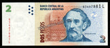 Argentina 2 Pesos 2002 UNC Banknote N#201923