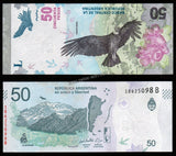 Argentina 50 Pesos 2018-2020 UNC Bank Note N#206693