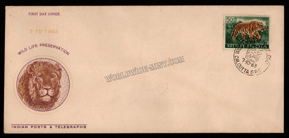1963 Wild Life Series-Tiger FDC