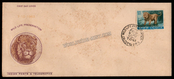 1963 Wild Life Series-Lion FDC
