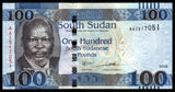 South Sudan 100 2019 South Sudanese Pounds UNC Banknote N#202488