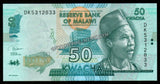 Malawi 50 Kwacha - 2020 UNC Bank Note N# 203472