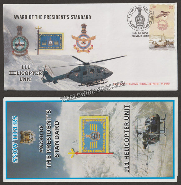 2012 INDIA 111 HELICOPTER UNIT STANDARDS PRESENTATION APS COVER (06.03.2012)