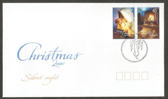 2000 Australia Christmas Silent Night FDC #FB102
