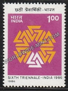 1986 Sixth Triennale-India 86 MNH