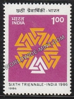 1986 Sixth Triennale-India 86 MNH
