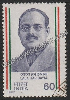 1987 Lala Har Dayal Used Stamp