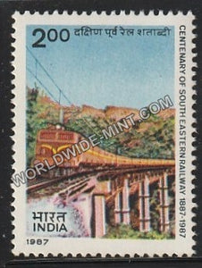 1987 Centenary of South Eastern Railway - Electro Locomotive MNH