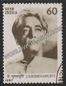 1987 J. Krishnamurti Used Stamp