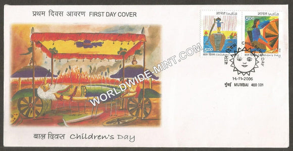 2006 Childrens Day setenant FDC