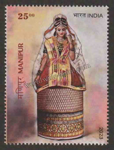 2023 INDIA Bridal Costumes of India - Manipur MNH