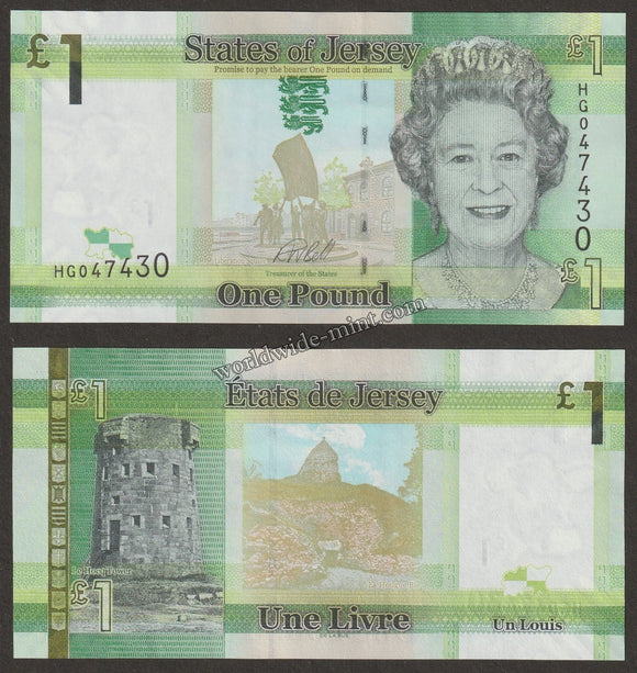 JERSEY 2018 - 1 POUND UNC CURRENCY NOTE