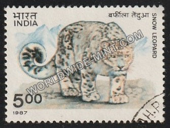 1987 Wild Life-Snow Leopard Used Stamp