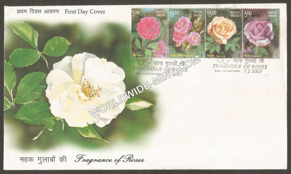 2007 Fragrant Roses Horizontal setenant FDC