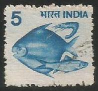 INDIA Pisciculture (Ashoka) 6th Series(5) Definitive Used Stamp