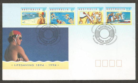 1994 Australia Life saving FDC #FB114