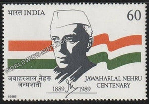 1988 Jawaharlal Nehru Centenary-60 Paise MNH