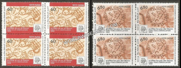 1988 India-89 World Philatelic Exhibition-Set of 2 Block of 4 MNH
