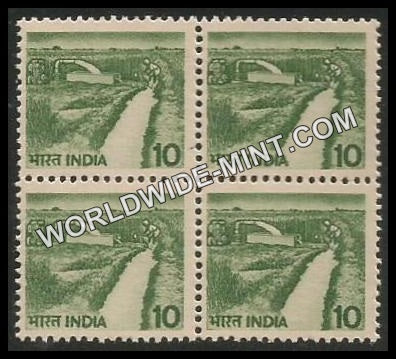 INDIA Minor Irrigation 6th Series (10) Definitive Block of 4 MNH
