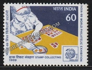 1989 India 89-Stamp Collecting MNH