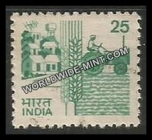 INDIA Tractor 6th Series(25) Definitive Used Stamp