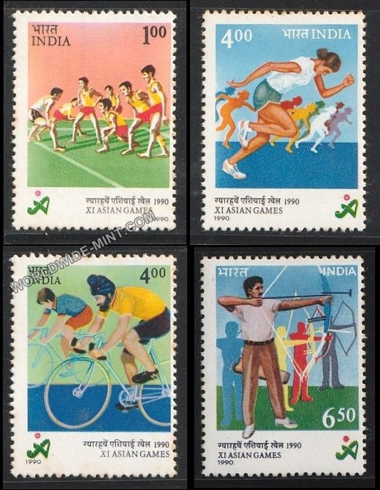 1990 XI Asian Games-Set of 4  MNH
