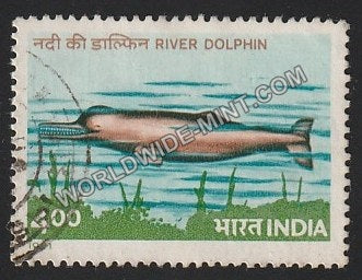 1991 Endangered Marine Mammals-River Dolphin Used Stamp