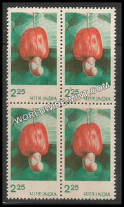 INDIA Cashew 6th Series (2 25) Definitive Block of 4 MNH