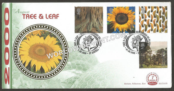 2000 Great Birtain Tree & Leaf FDC Limited Edition of just 2500 Numbers #FA131