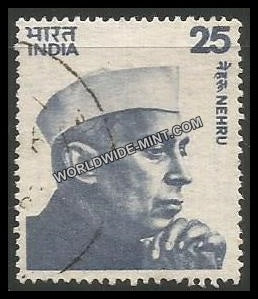 INDIA Nehru - Large Portrait - Die II (25) Definitive Used Stamp