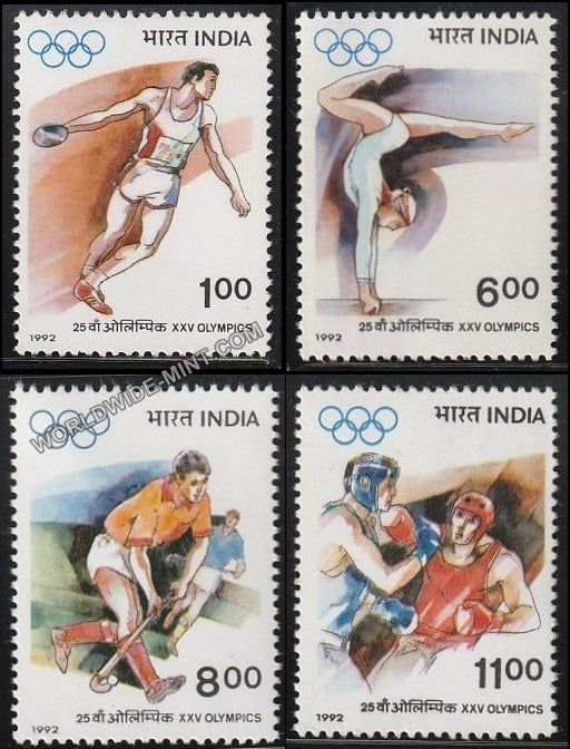 1992 XXV Olympics-Set of 4 MNH