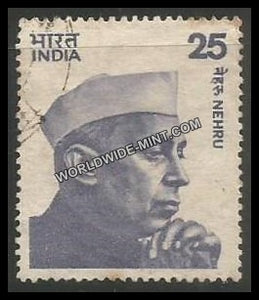 INDIA Nehru - Medium Portrait (25) Definitive Used Stamp