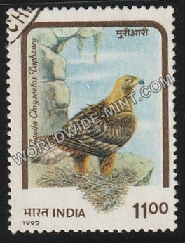 1992 Birds of Prey-Aquila chrysaetos Daphanea-Himalayan Golden Eagle Used Stamp