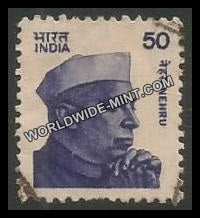 INDIA Nehru - Small Portrait (50) Definitive Used Stamp