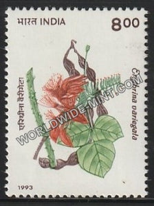 1993 Indian Flowering Trees-Erythrina variegata-Panjara MNH