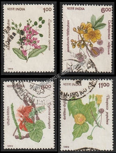 1993 Indian Flowering Trees-Set of 4 Used Stamp