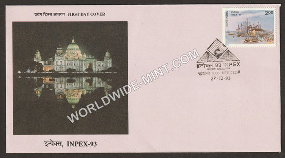 1993 Inpex-93-Boats, beach FDC