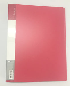 DL-10060 A4 Clear File- 60 Pockets-Red Colour-For Big Sheetlets, Miniature Sheet, and Small Full Sheets - Imported Taiwan Made-Chuyu Culture