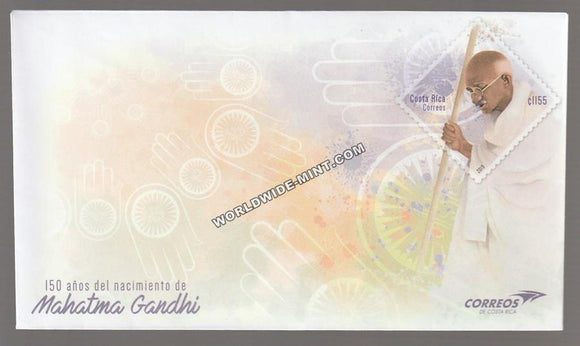2019 Costa Rica Gandhi Prepaid Envelope
