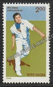 1996 Cricketers of India-Vinoo Mankad MNH