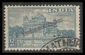 INDIA Golden Temple (Amritsar) 1st Series (12a) Definitive Used Stamp