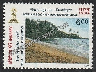 1997 Beaches of India-INDEPEX '97-Kovalam Beach MNH