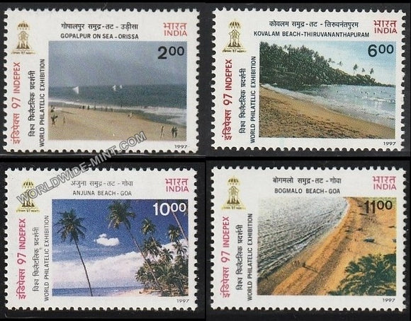 1997 Beaches of India-INDEPEX '97-Set of 4 MNH