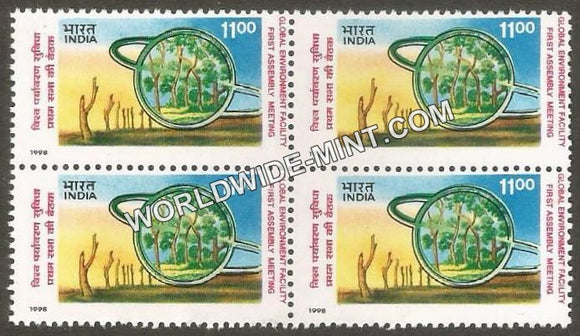 1998 Global Environment Facility (GEF) Block of 4 MNH